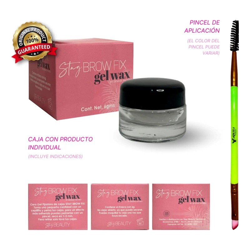 Cera Gel Cejas Stay Brow Fix Efecto Laminado