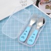 OUDQFCJ Baby Fork and Spoon Set, Tableware Set, Cartoon Design,