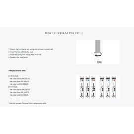 Tombow BC-MGLE01R25 Permanent Ballpoint Pen Monograph Light 0.5mm Mono Color Ink Red