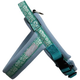 Hakusan Just Fit Dragon Harness Aloha Mesh (Ocean Blue Aloha, Size 00)