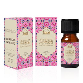 Oud Diffuser Oil, Oud Al Habayeb by Dukhni | 3 x 10ml Arabic Oil for Diffuser & humidifier | 100% Pure Halal, Oudh Essential Oil Blend | Relax with Home Aromatherapy, for Stress Relief and Massage