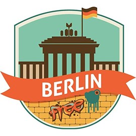 JJH Inc Magnet Berlin Germany World City Travel Flexible Vinyl Magnet Waterproof Car Magnetic Bumper Sticker 5"