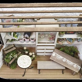 ERUBERU NTR-55 Elbert Miniature Kit Home Decor Miniature House Sakaue Flower Shop