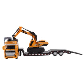 Ozgkee RC Excavator Pull Back Transport Car Construction Car Toy, Engineering Vehicle Car Carrier Truck Toy Car for 4, 5, 6, 7, 8 Year Old Boys Girls, Best Birthday Gifts for Kids Age 3yr (Style 2)