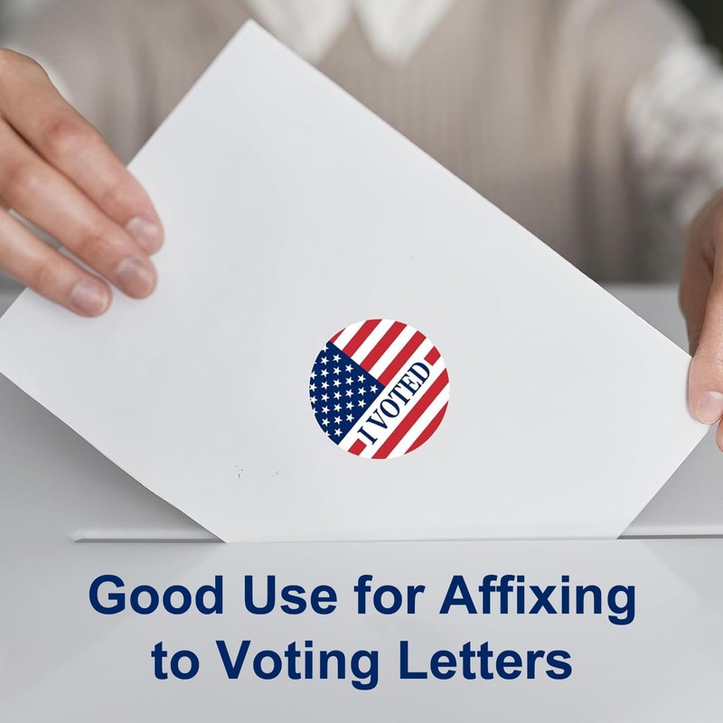 Muka 250 PCS 2" Dia Every Vote Counts Stickers