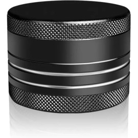 작은 알약 상자 휴대용 일일 알루미늄 합금 원형 용기 포켓 케이스 블랙 Small Pill Box Portable Daily Aluminum Alloy Round Container Pocket Case Black