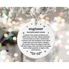 Engineer Christmas Ornament, Engineer Definition Dictionary Gift, for Engineers, Best