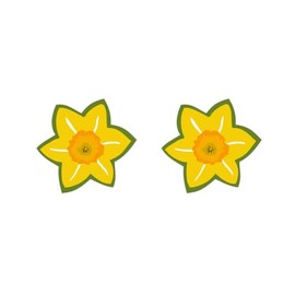 2 x Daffodil Temporary TATTOO wales/welsh national flower