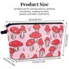 cobee Make Up Bag Cosmetic Bags Floral, Mushroom B, Make