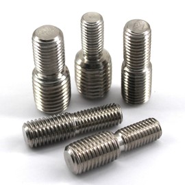 (10 Pieces) M10x20 to M12x20 Double End Threaded Stud Screw Bolt Stainless Steel 304 Converter Reducing Bolt Adapter Conversion Screw