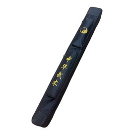 G-LIKE Japanese Bokken Carrying Bag - Single and Double layer of Sword Bag Carry Case With Multiple Pockets - Canvas with PU (Black, Single)