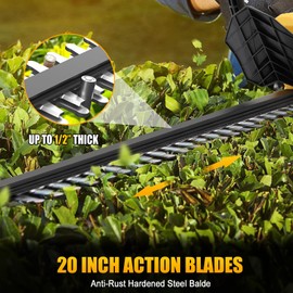 Cordless Hedge Trimmer for DEWALT 20V MAX Battery, 20-inch Electric Bush Shrub Edge Trimmer, Brushless Motor, Powerful & Lightweight (No Battery) | APATB