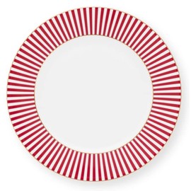 Pip Studio Royal Stripes Plate Dark Pink D 17