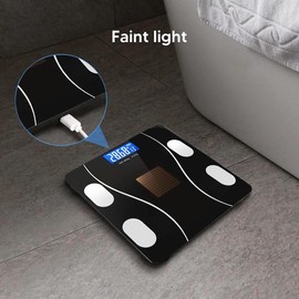 Epipgale Solar Powered Scale for Body Weight,Body Fat Scale,Bathroom Scales for Weight Accurate Weighing Machine Health Analyzer with App 400lbs