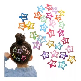 Generic Prendedor Horquilla Para Niñas Con Forma De Estrella 12 Pzs