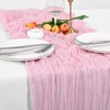 8 Pack 10Ft Cheesecloth Table Runner Light Pink, 20 x
