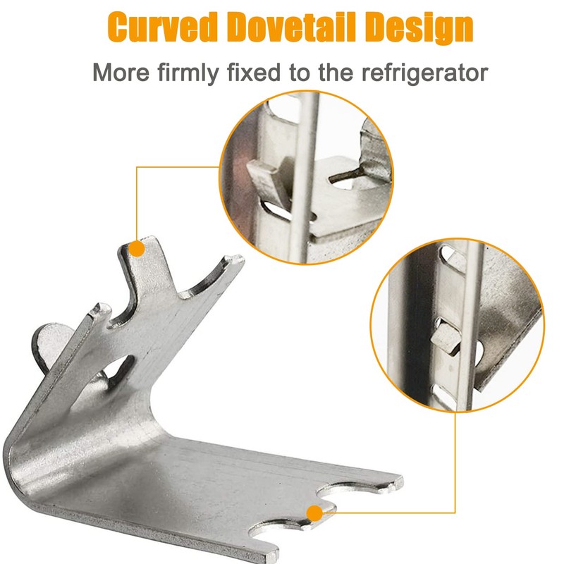 920158 Freezer Shelf Clip,Stainless Steel Shelf Clip for Refrigerator,Freezer Cooler