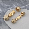 Briny River 2pcs Copper Pipe Extension Joint Connectors with Flare