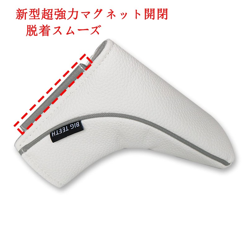 Big Teeth Putter Cover High-Quality Solid Color Cover American Pin