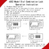 First Aid Cabinet with Combination Lock & Key 3 Shelf,Red