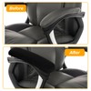 Sorcristy 2PCS Office Chair Arm Covers Polyester Removable Machine Washable