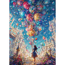 GHHKUD Castles Landscapes Diamond Painting Kits for Adults, 5D Girl Diamond Art Kits for Adults Beginners, DIY Full Drill Diamond Gem Art Stitch, Diamond Art Canvas Painting Pictures, 30 * 40CM