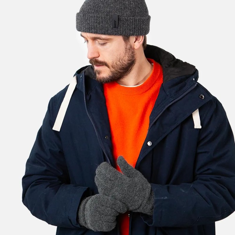 Barts Men's Haakon Gloves (Haakon Glove) - Grey (Charcoal 0021)