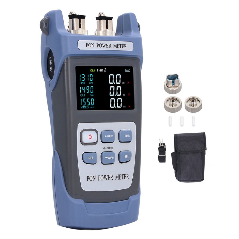 Fiber Optic Power Meter for APC Connector Color LCD Screen
