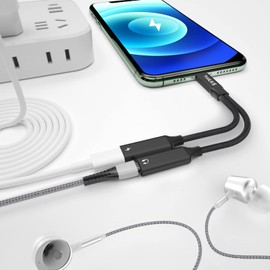 TRANLIKS USB C Splitter, 2-in-1 Adapter USB C with PD 60W Fast Charging and Headphones for 15/15 Pro/15 Plus/15 Pro Max.