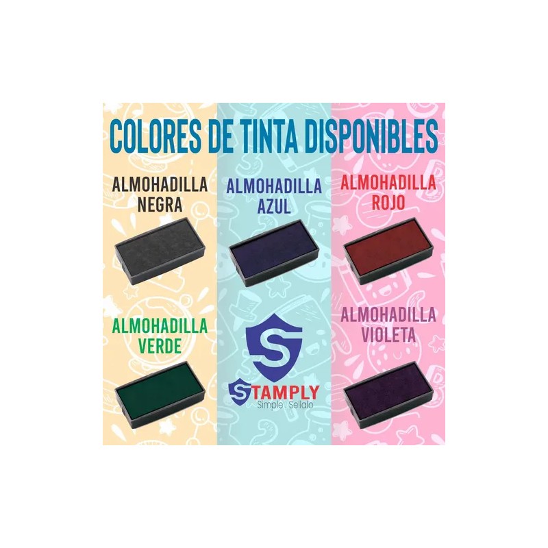 Sello Fechador Personalizado Stamply 4x6cm Maestra Profesor