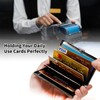 ACWDMKH Metal Wallet,Credit Card Holder for Women Men,RFID Blocking Card