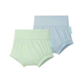 PurComfy SuperSoft Baby Bummies Short, 2-Pack Premium Bamboo Viscose Diaper Cover Shorts, High Waist Bloomer Short Pants