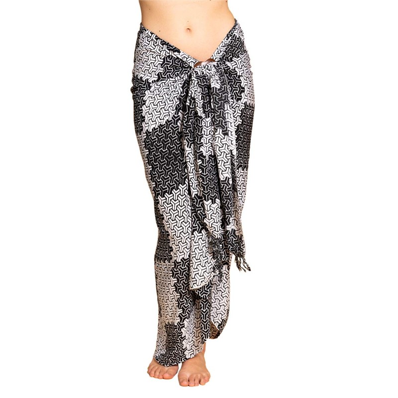 PANASIAM Sarong B901 Black Kikko, L, B901 Black Kikko