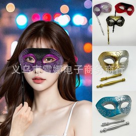 Zombie Party Cross-Border Detachable Hand-Painted High-End Mask for Christmas Fun (Adult Unisex) One Size/Black Purple 10ea