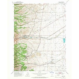 YellowMaps Lark UT topo map, 1:24000 Scale, 7.5 X 7.5 Minute, Historical, 1952, Updated 1966, 26.9 x 22 in - Tyvek