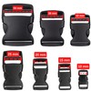 Small Buckles for 10 mm Wide Webbing Straps, 56 Pieces,