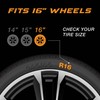 PACRIM 16" Gloss Black Wheel Skin Set Made Compatible with