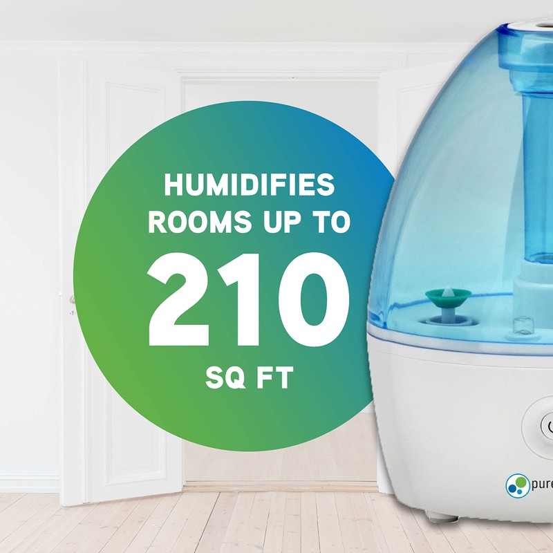 Pure Guardian H910BL Ultrasonic Cool Mist Humidifier, 14 Hrs. Run