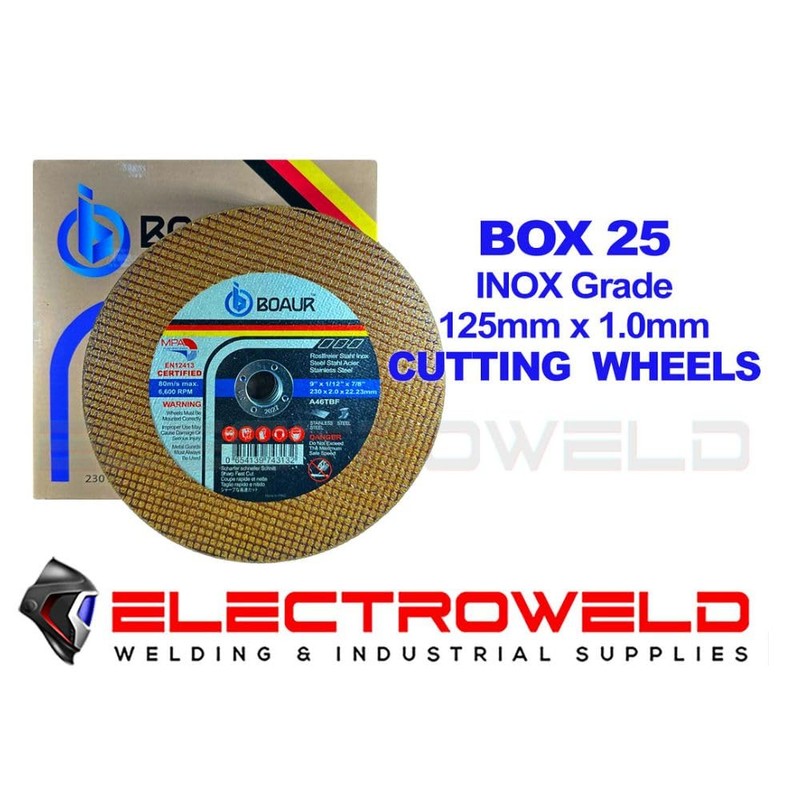 25 x BOAUR 125mm 5" Thin Cutting Discs Wheels Angle