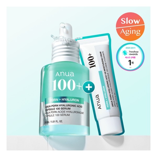Anua PDRN Hyaluronic Acid Capsule 100 Serum 30ml (+ Cream