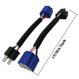 audak 2pcs h4 9003 HB2 Heavy Duty cerámica arnés de cableado enchufes macho y hembra conector para faros delanteros o luces antiniebla