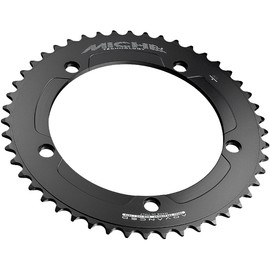 MICHE Advanced Pista #1922M Chainring, Number of Teeth: 56T, PCD: 5.7 inches (144 mm), Black, Aluminum, 1/8" for Single Speed Pistons