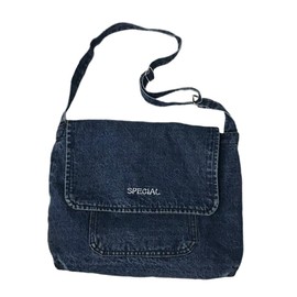 PACKOVE Shoulder Bag for Women, School Bag, Denim Shoulder Bag, Carry Bags for Women, Shoulder Bag for Women, Handbag, Women's Purses, Shoulder Bag, Women's Shoulder Bag, blue, 30*9*25cm