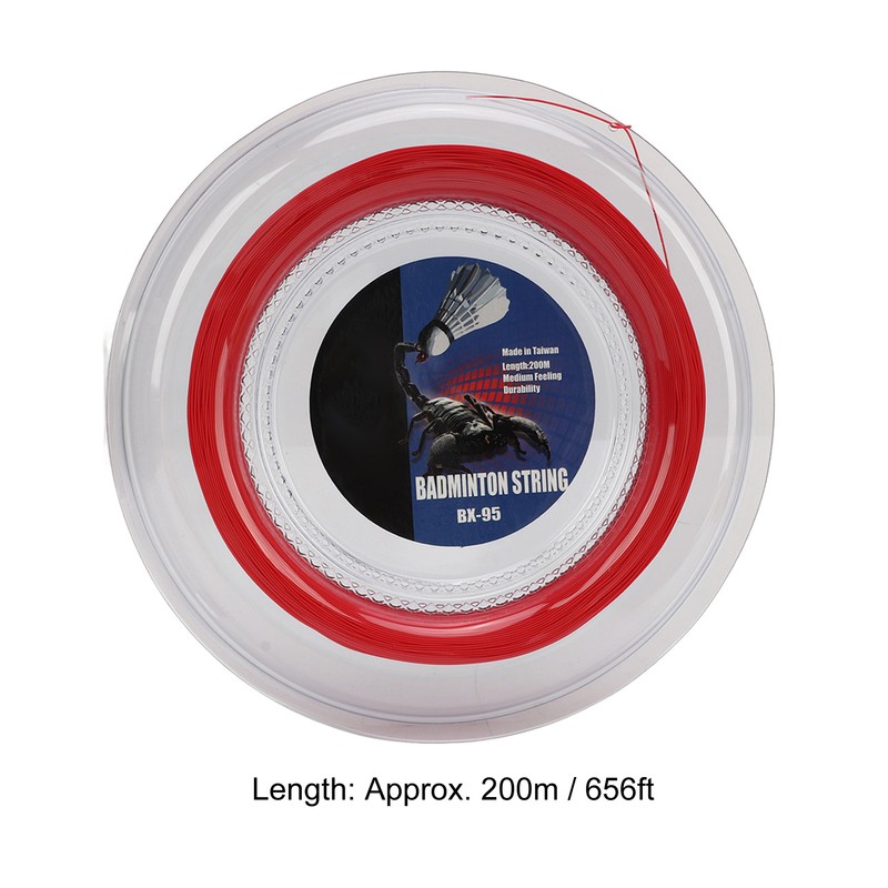 POWERTI Badminton Racquet String High Elasticity Wear Resistant Resin Fibre