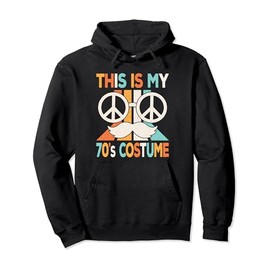 Hippie Theme Party 70s Outfit Men Boys Kids 70s Costume Pullover Hoodie