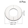 sourcing map Wall Split Flange, Stainless Steel Round Escutcheon Plate