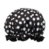 allydrew Gorros de Ducha Reutilizables Impermeables para Cabello Largo, Lunares
