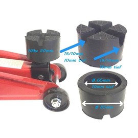 Rubber Pad in 41 Designs for Car Jack or Lifting Platforms Underlay Car Block Trolley Jack Buffer Tyre Change Truck Car Tuning Accessories (85 x 50 / 2 x V-Groove)