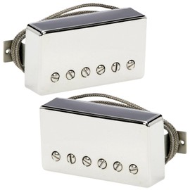 LP '57 Classic 57 classic 57+ Alnico 2 Bridge Neck Guitar Humbucker PAF Pickups Braided Wire For Les Paul style Guitar Gold Chrome (Nickel)