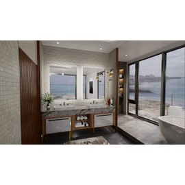 TETOTE 24 x 32 Inch LED Backlit Bathroom Vanity Mirror,Anti-Fog,Dimmable,CRI90+,Touch Button,Water Proof,Horizontal/Vertical Wall Mounted with Light